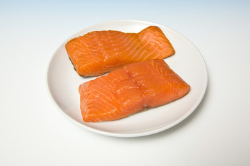 Smoked salmon pieces
