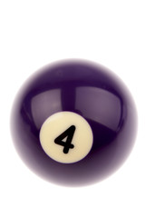 Pool ball isolated on white