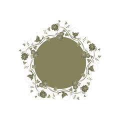 Abstract background with nature symbol