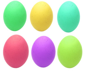 coloured eggs