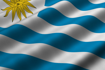 Obraz premium Uruguayan Flag
