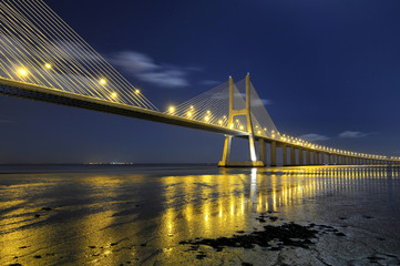 Vasco da Gama Bridge by night