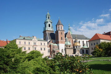 Fototapeta na wymiar Wawel, Zamek Królewski na Wawelu