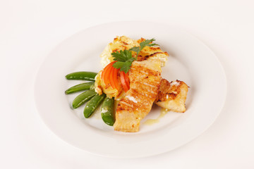 Viktoriabarschfilet mit Kartoffelgratin