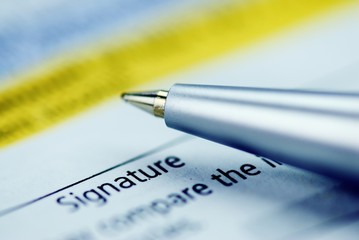 signature on contract