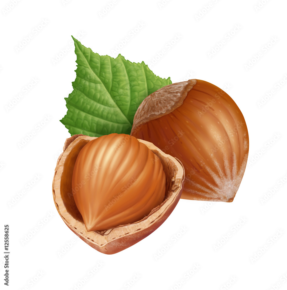 Wall mural hazelnuts 6