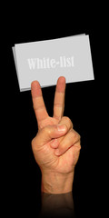 visit card holder for white list