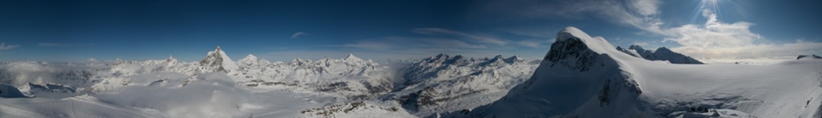 Panorama vom kleinen Matterhorn