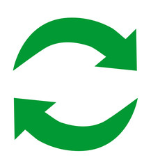 Green arrow  recycle icons