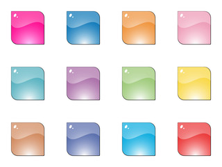 Modern web buttons vector illustration