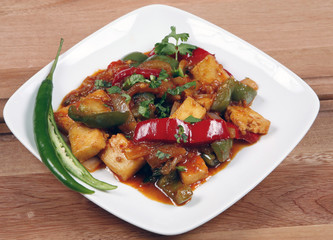 asian food chilli cheese