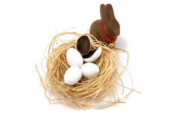 Bunny with Hatched Egg