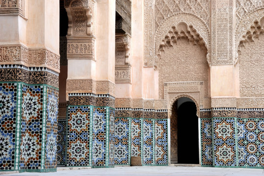 Ali Ben Youssef Madrassa in Marrakech, Morocco