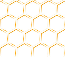 Obraz premium Hexagon orange texture. Pattern.