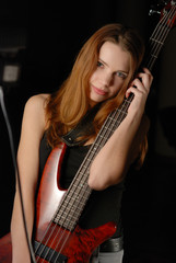 Young woman with guitar