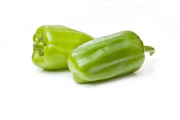Dolma peppers  isolated on a white studio background.