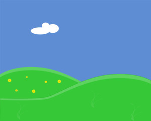 Fototapeta premium open valley