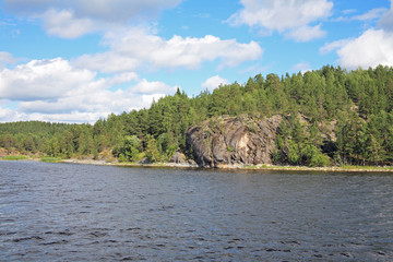 Islands in the Ladoga lake