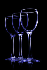 Wine glass for fault