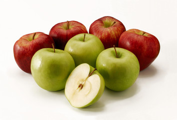 Familia de manzanas.