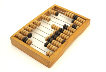 old wooden abacus