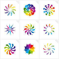 Fototapeta premium Abstract design elements. Vector.