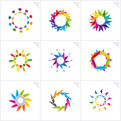 Abstract design elements. Vector.