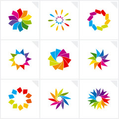Abstract design elements. Vector.