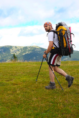 Hiking in the Carpathian mountains