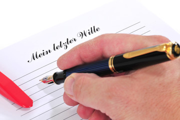 Testament, Mein letzter Wille, Siegellack