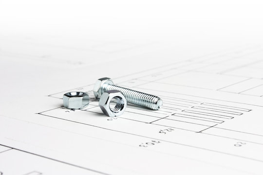 bulloni su disegno meccanico