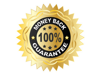 100 % GUARANTEE label vector illustration