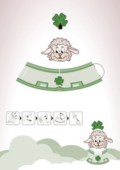 Pink Sheep Eastern Decoration