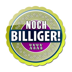 Noch billiger! Button