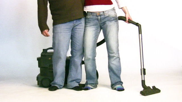 Couple with vacuum cleaner 2