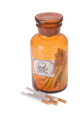 cigarettes in bottle of poison