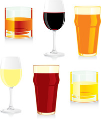 isolated glasses