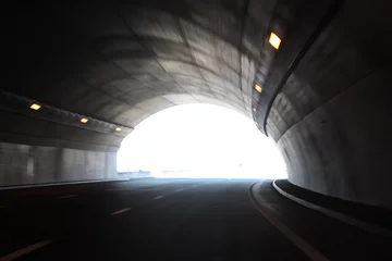 Crédence de cuisine en verre imprimé Tunnel Tunnel à grande vitesse