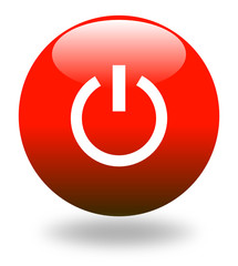 boule 3D rouge power