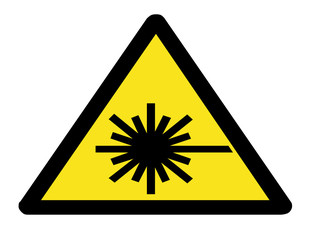danger warning sign laser