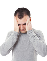Fototapeta premium young man having a headache