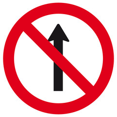 Placa Sentido Proibido