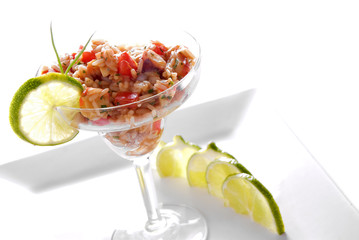 Arroz frito con verduras. México.