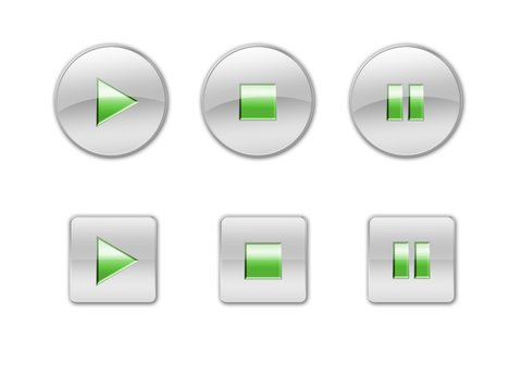 play,stop and pause buttons
