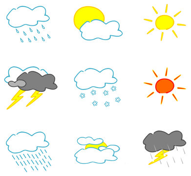 Wetter Symbole - Set 1