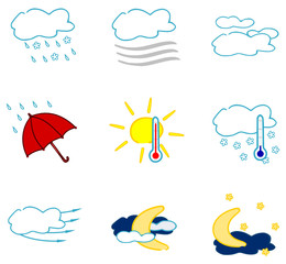 Wetter Symbole - Set 2