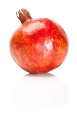 red isolated pomegranate