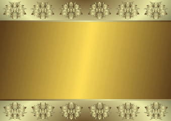 Gentle golden and silvery background (vector)