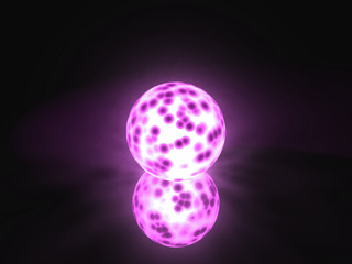 pink orb of energy