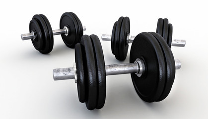 Obraz na płótnie Canvas Weightlifting weights